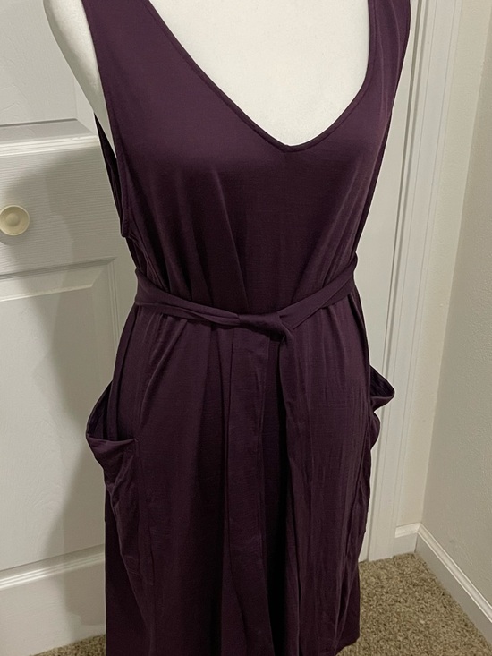 Wool& Dresses & Skirts - Reversible Summer Midi Dress with Waist Tie in marionberry
